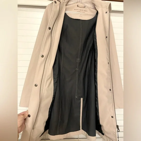 ✨NWT! Marc New York Hooded Trench Coat in Blush - Picture 4 of 16